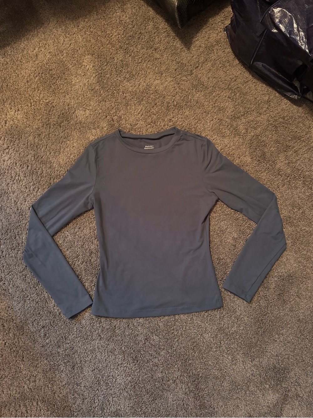 Amazon Women's Long-Sleeve Crew Neck Top - Slate Blue